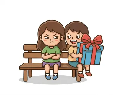 jealous sibling